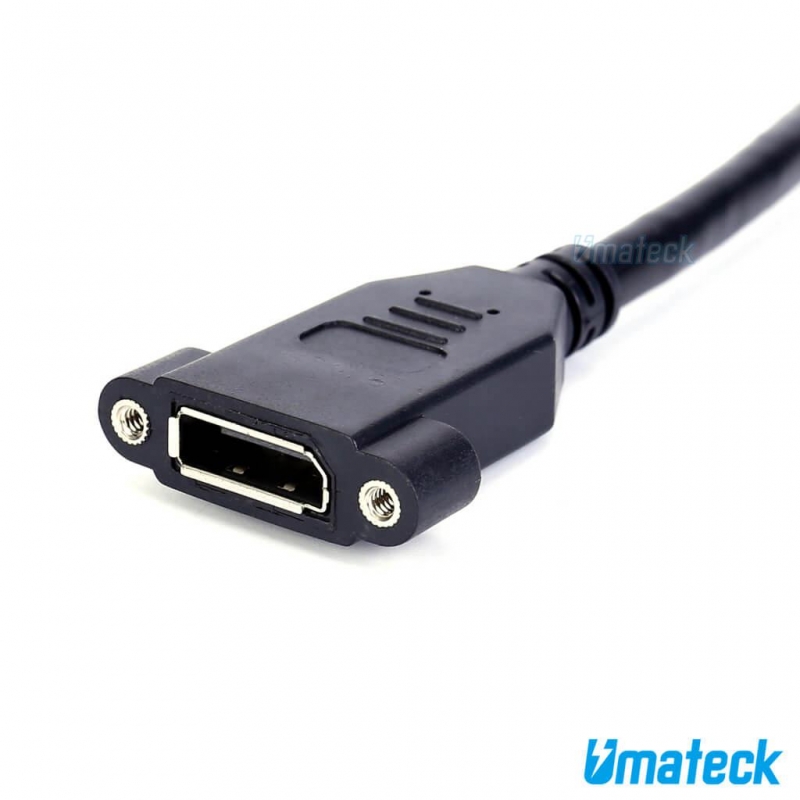 DisplayPort female to female Panel-Mount cable – Umateck | USB C ...